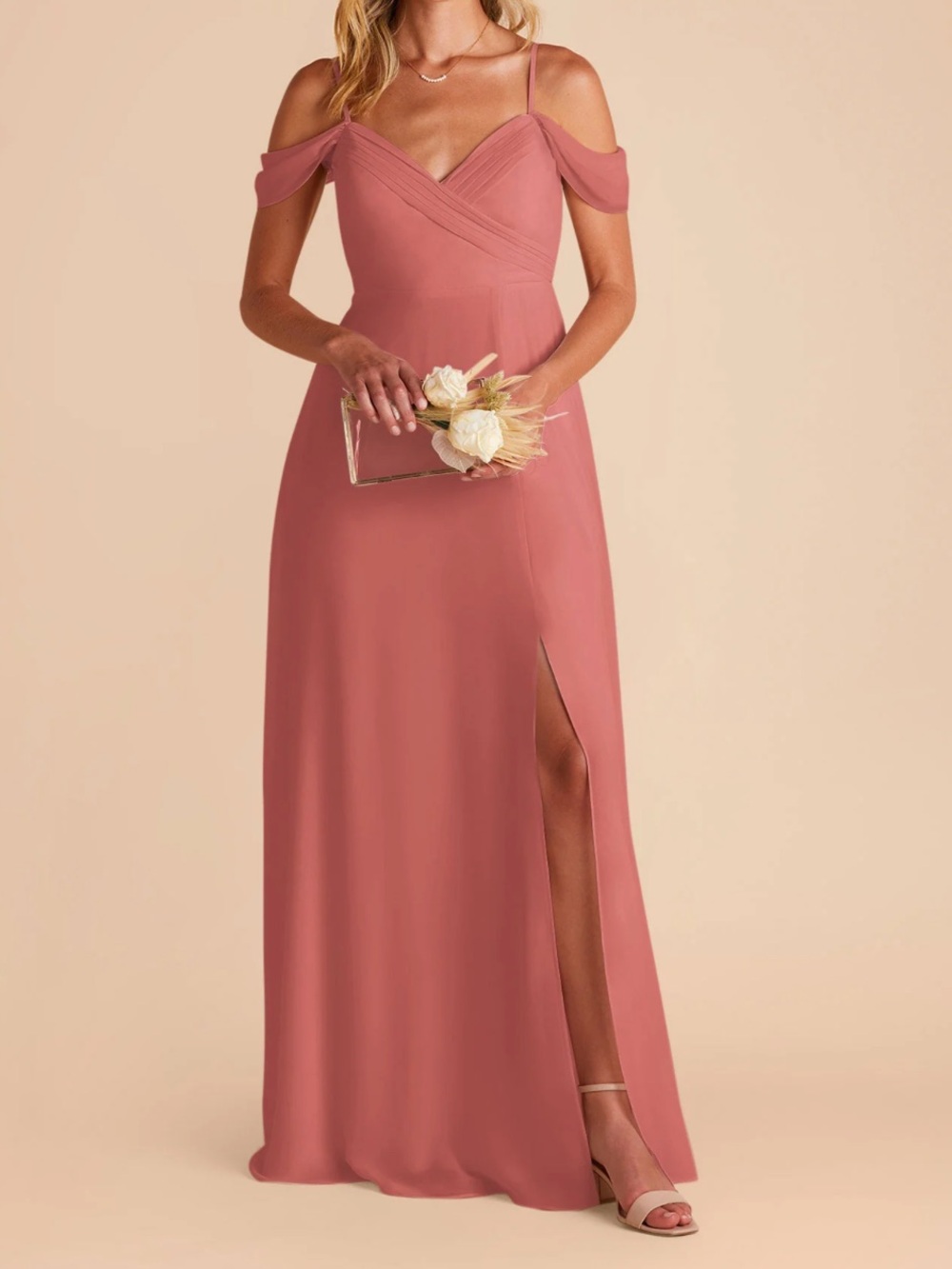 Birdy Grey Strap Maxi Dress in Wild Rose